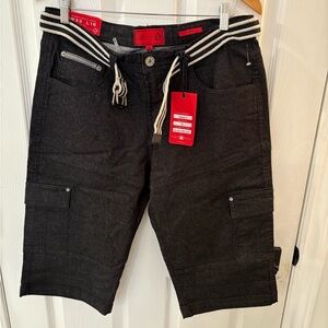 Men's Black Cargo Shorts